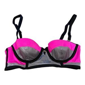 Victoria’s Secret Pink Black Very Sexy Strapless Bra Size 32B